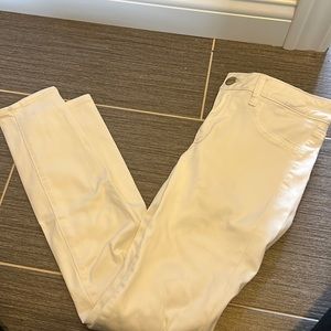 Skinny white jeans